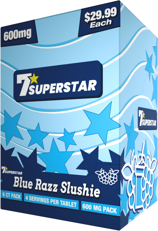 Cosmic Dust Blue Razz Box 7 Superstar Wholesale | 7-Hydroxymitragynine Tablets for Retailers